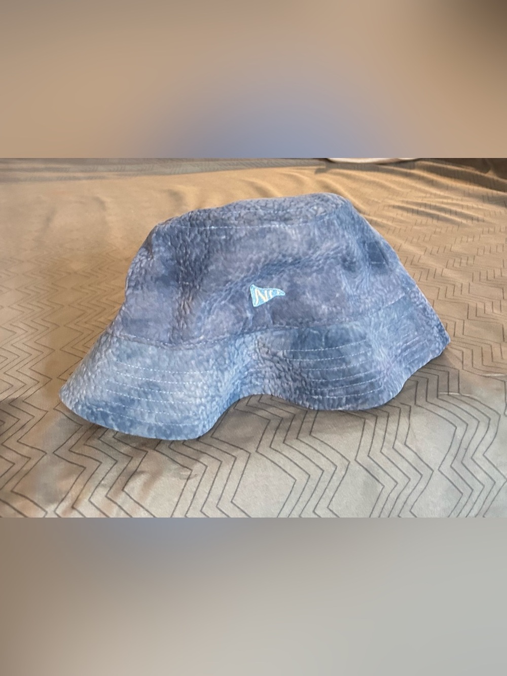 No Diploma The New Curriculum Bucket Hat Blue Acid Wash Sherpa Streetwear